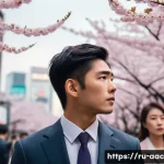 Home 19 사쿠라다 도리 드라마 작품 - A deeply emotional scene depicting a young Japanese man torn between his demanding corporate career ...