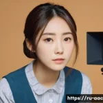 Home 18 나가사와 마사미 프로필 - A portrait of a young Japanese actress on a TV drama set in early 2000s style, dressed in modest cas...