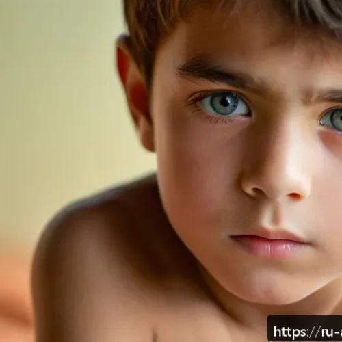 Home 31 호소다 에이지 명연기 장면 - A detailed close-up of a young boy in underwear, expressing subtle emotions of loneliness and jealou...