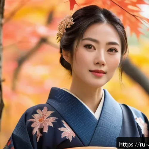 Home 30 오카다 마사키 영화 대표작 - A close-up portrait of a Japanese actress in her 30s, wearing elegant traditional kimono with subtle...